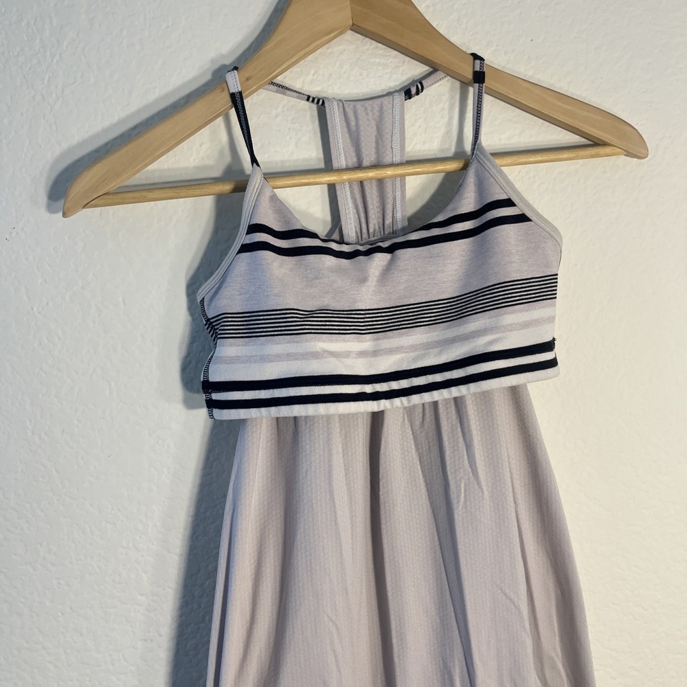 Lululemon Dress Womens Tan Heatwave Maxi Lightweight Striped Outdoors Ladies
